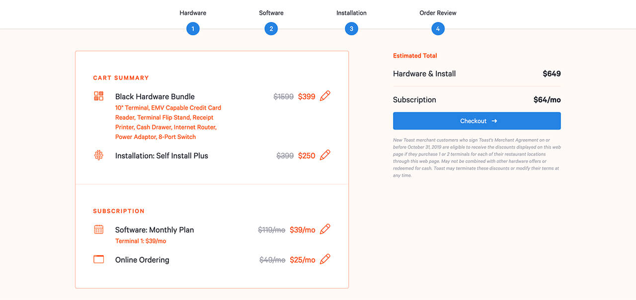 Toast Pricing Plans